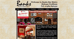 Desktop Screenshot of banksbarbistro.co.uk