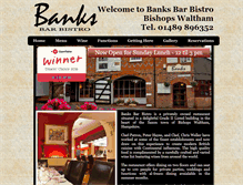 Tablet Screenshot of banksbarbistro.co.uk